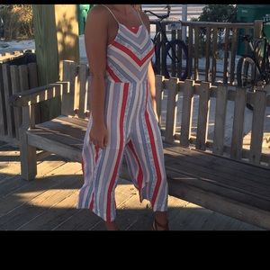 Express color block jumpsuit